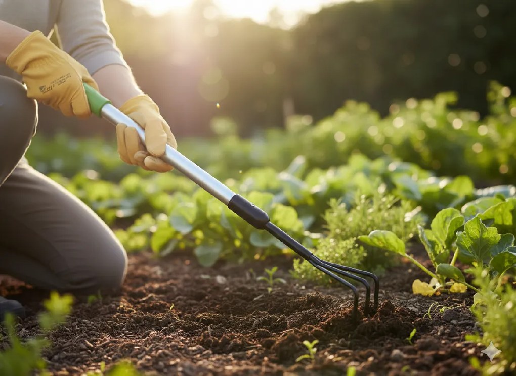 Garden Line Záhradný kultivátor s teleskopickou rukoväťou 80–115 cm
