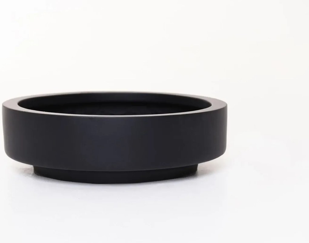 Misa na kvety ESCADA LOW, sklolaminát, priemer 30 cm, antracit