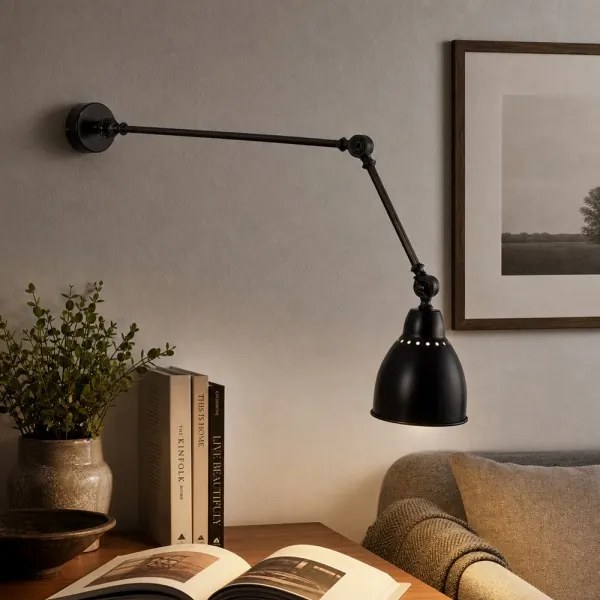 BRILAGI - Nástenná lampa QUILL 1xE27/40W/230V 83 cm čierna