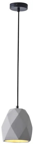 Luster na lanku 1xE27/40W/230V šedá