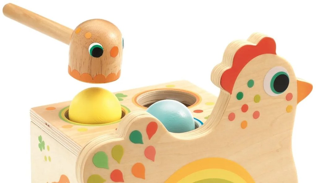 Drevená zatĺkačka – sliepočka