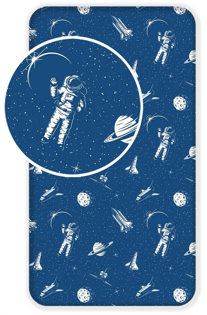 Jerry Fabrics Bavlnené prestieradlo Space, 90 x 200 cm