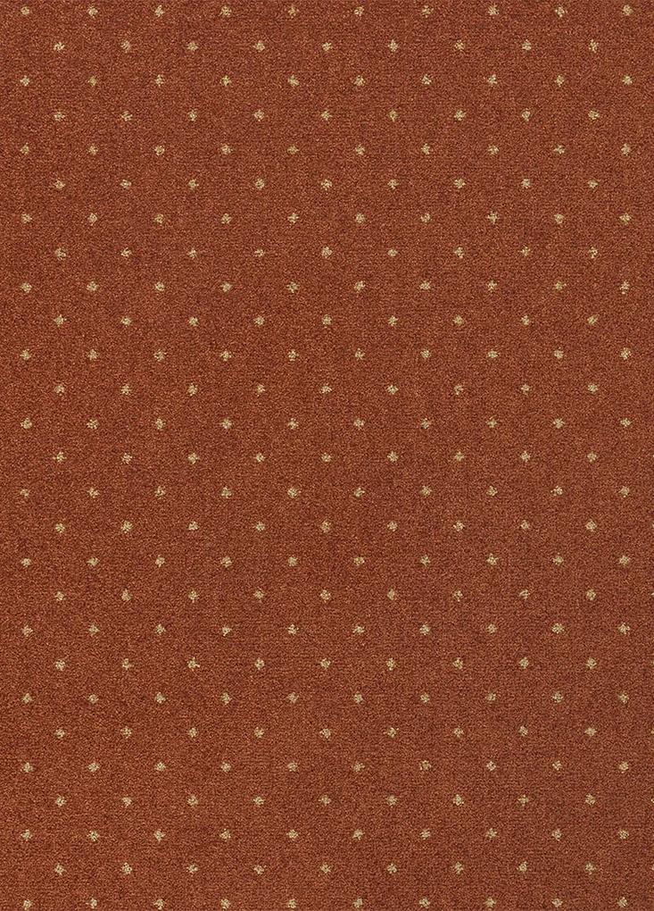 Koberce Breno Metrážny koberec AKZENTO NEW 65, šíře role 400 cm, hnedá, viacfarebná