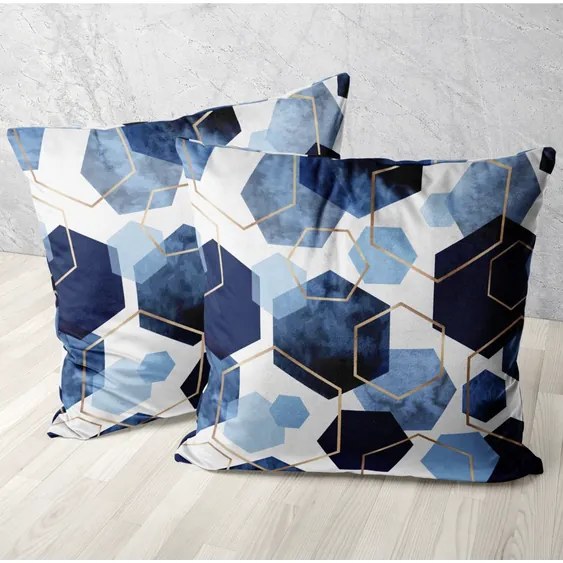 Obliečka na vankúš Blue Graphite Veľkosť: 40x40cm