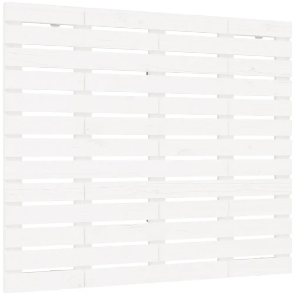 vidaXL Nástenné čelo postele biele 146x3x91,5 cm masívna borovica