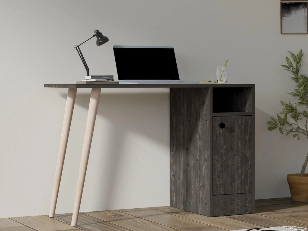 PC stolík Dovapi 2 (antracit + dub) . Akcia -16%. Vlastná spoľahlivá doprava až k Vám domov. 1094895