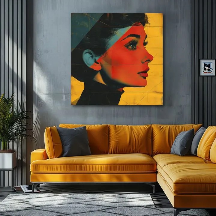 Audrey Hepburn obraz na plátne - Elegantná ikona