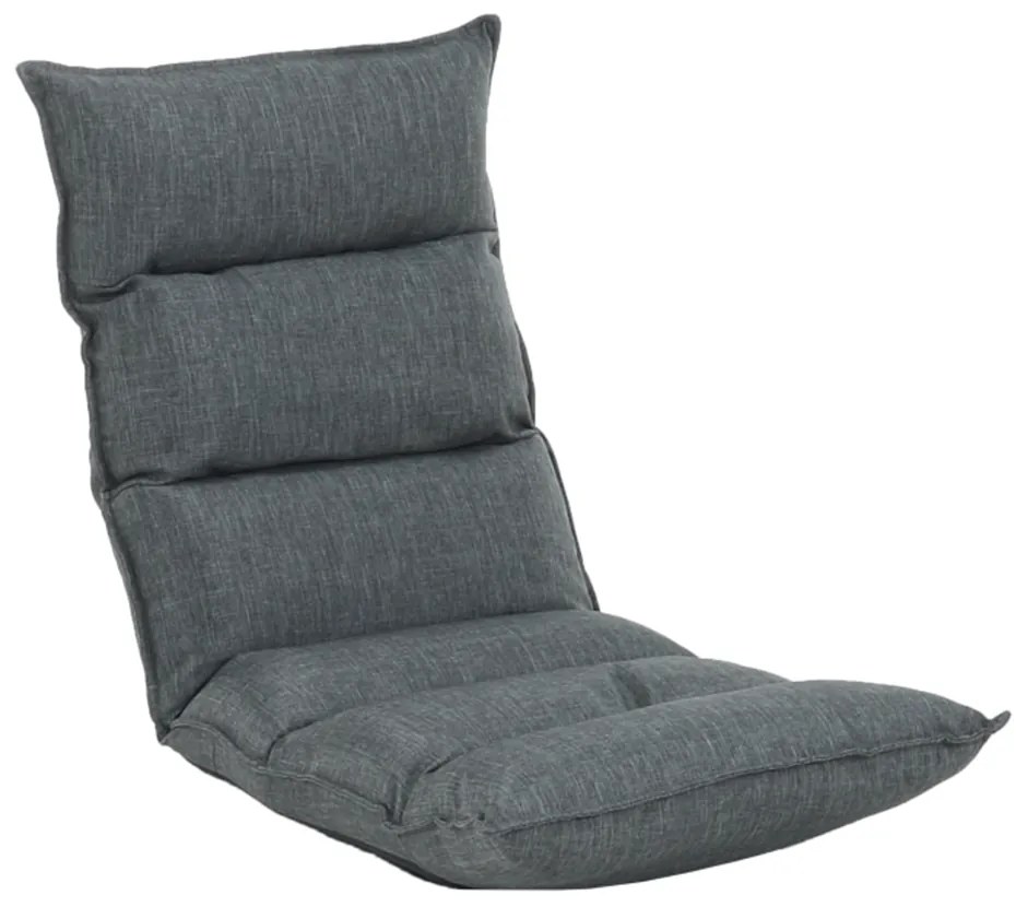 Relaxačné kreslo, látka sivá, LOTA NEW