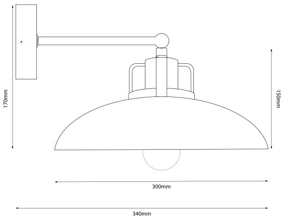 Brilagi - LED Nástenné svietidlo FLAMENGO 1xE27/60W/230V béžová