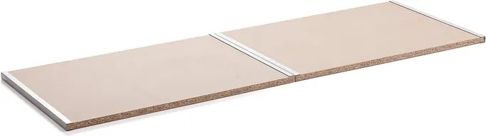 Polica TOUGH, drevotrieska, vrátane podpery, 1800x600 mm