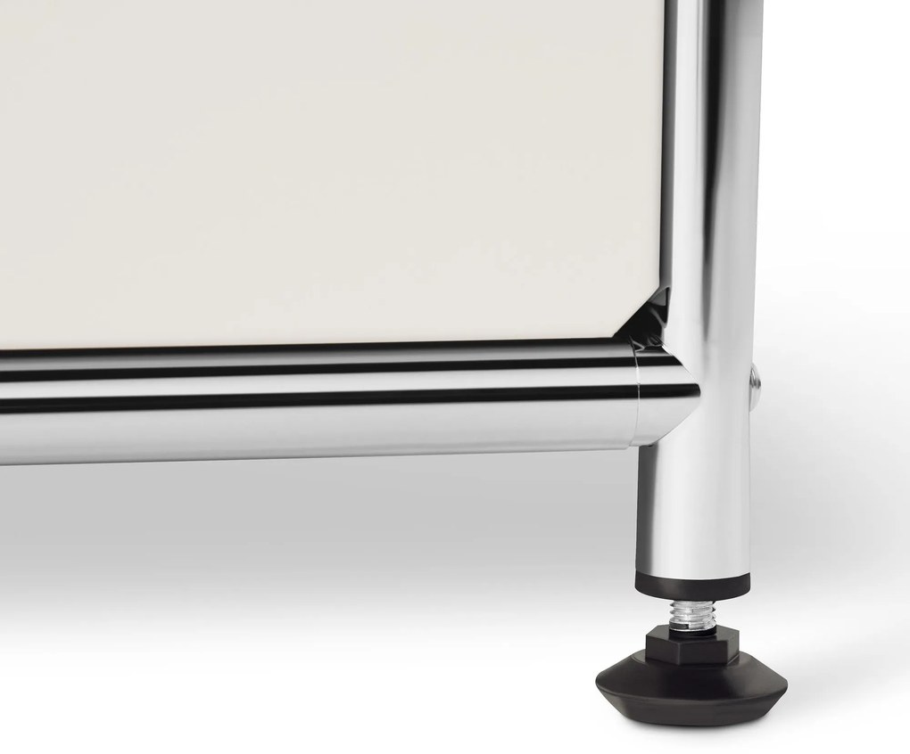 Veľká kovová komoda »CN3« so 6 výklopnými priehradkami, biela