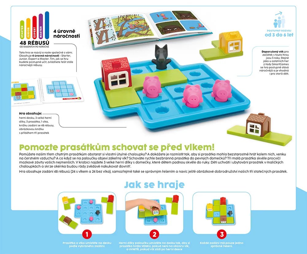 SmartGames - Tri malé prasiatka