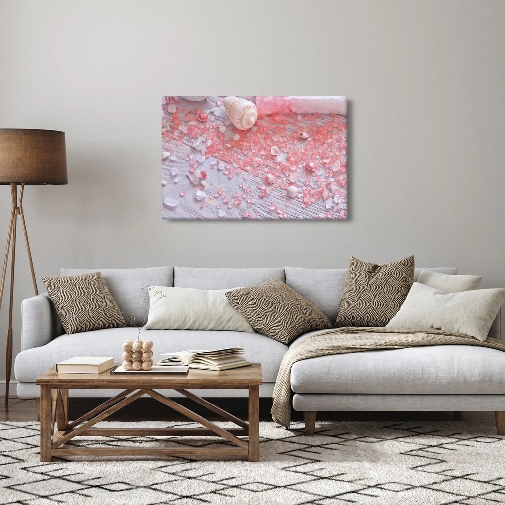 Obraz - Prímorská atmosféra v ružových odtieňoch (90x60 cm)