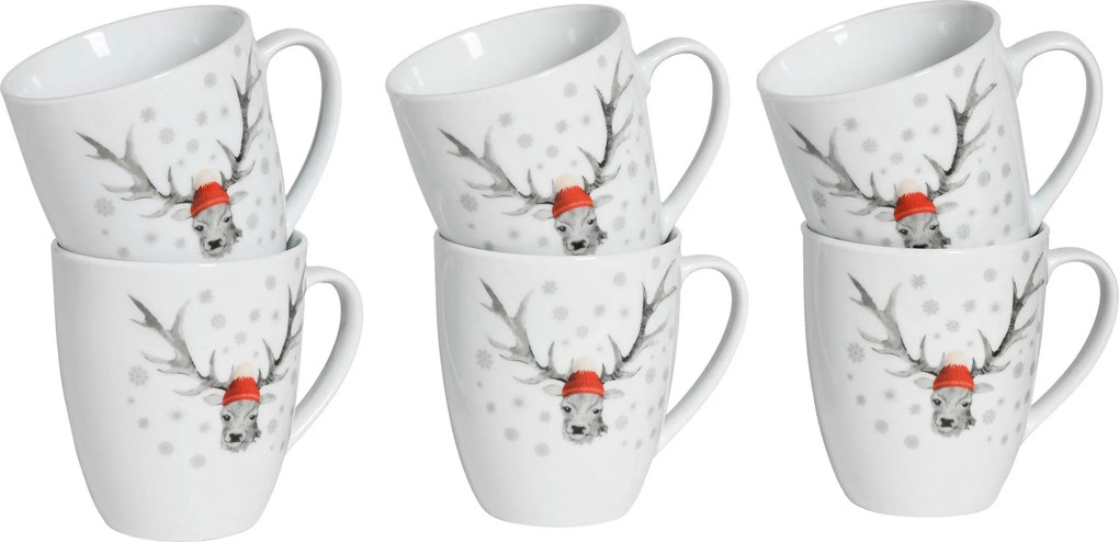 XXXLutz SADA HRNČEKOV NA KÁVU porcelán keramika 6-dielne Creatable - Jedálenské sety - 007768053601