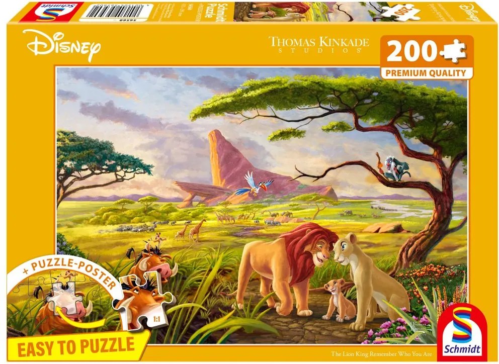 Schmidt Puzzle THOMAS KINKADE Leví kráľ (Disney) 200 dielikov