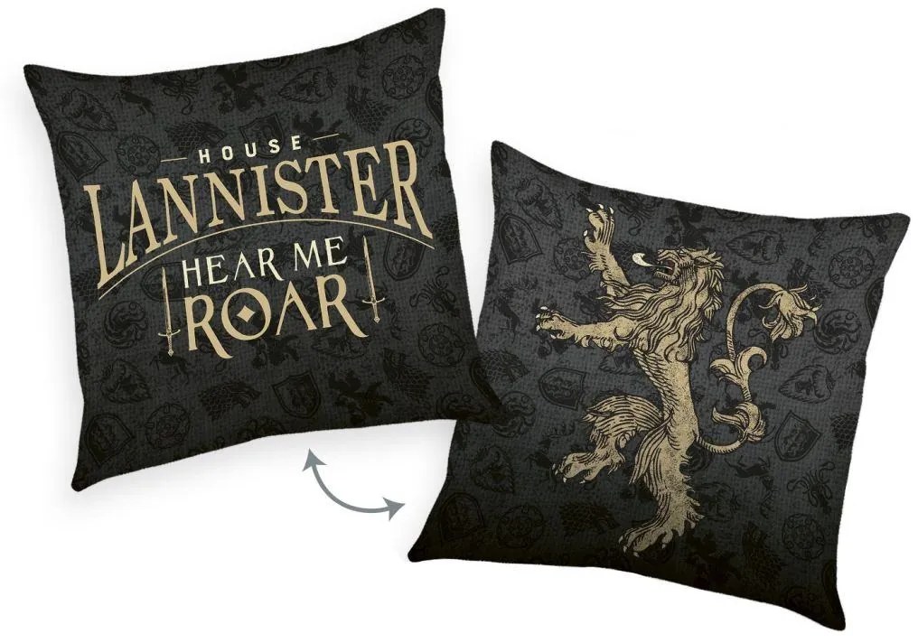 HERDING Vankúšik Hra o tróny Lannister  Polyester, 40/40 cm