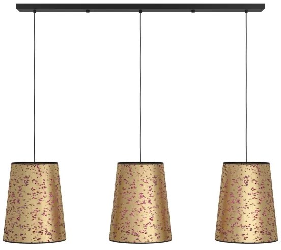 Eglo 390293 - Luster na lanku CASTUERA 3xE27/25W/230V zlatá/ružová