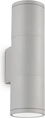 Ideal Lux - Vonkajšie nástenné svietidlo GUN 1xGU10/35W/230V 21 cm IP44 šedé