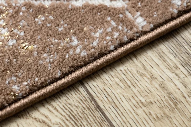 Moderný koberec MEFE 2783 Mramor - Štrukturálny, dve vrstvy rúna, tmavo-béžová Veľkosť: 120x170 cm