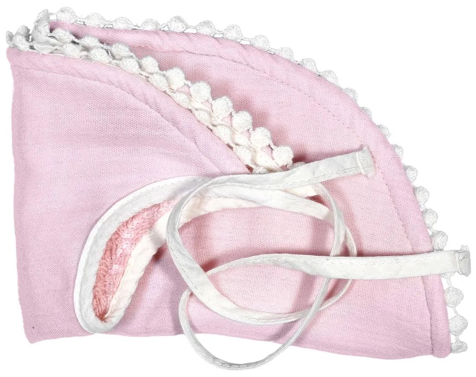 Ružový mušelínový podbradník Kindsgut London