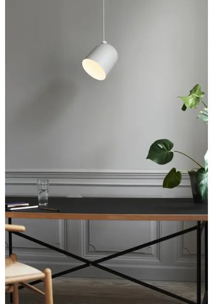 Nordlux - Závesný luster ANGLE na lankách 1xE27/25W/230V biely