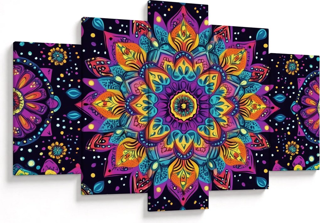 Obraz - Kaleidoskopická mandala (150x105 cm)