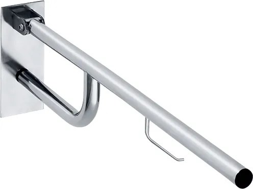 Bemeta Design HELP: Madlo, 760 mm, s držiakom TP, sklopné, s krytkou, nerez, mat - 301607772