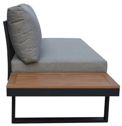 Autronic BONTEC Záhradná zostava, hliník, polywood, sivá, AZS-G1924 GREY Farba: Šedá