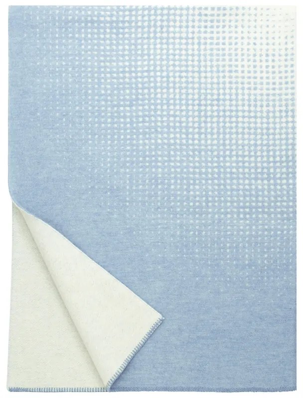 Vlnená deka Juhannus 150x200, prírodne farbená modrá / Finnsheep