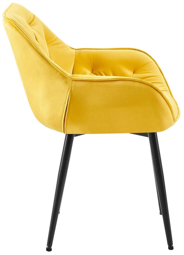 Stolička Tanna - zamat - Žltá