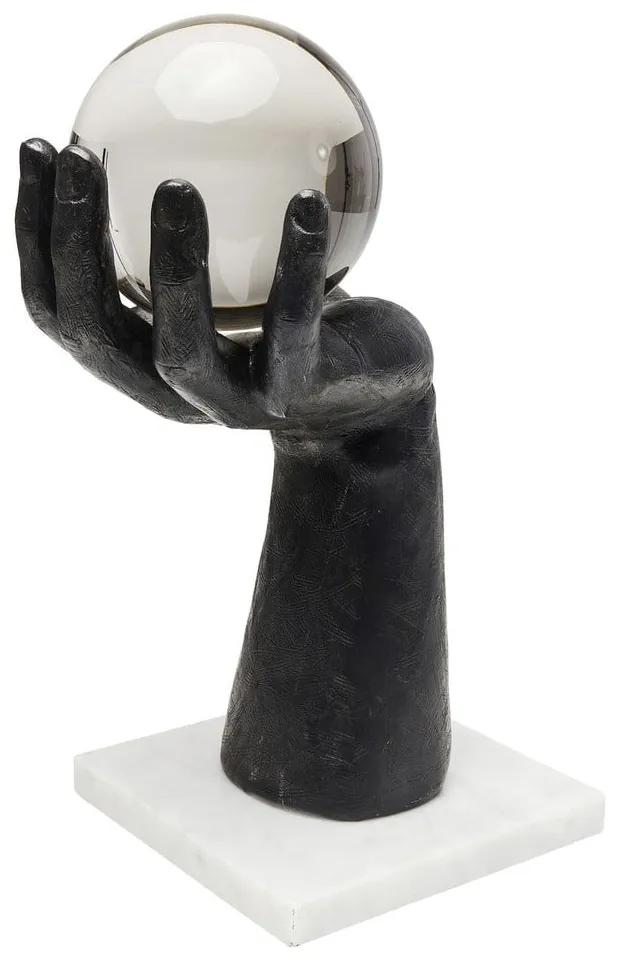 Dekoratívne socha Kare Design Ball Hand, výška 31 cm