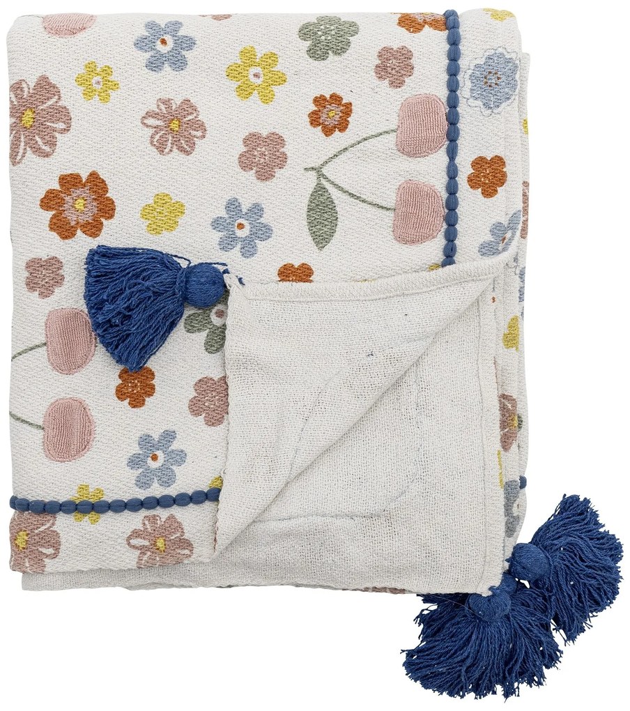 Bloomingville Prehoz z recyklovanej bavlny Cherry 130 × 160 cm