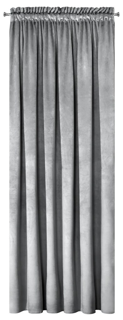 ZATEMŇOVACÍ ZÁVES NA PÁSKE ROSA 140X270 CM STRIEBORNÁ