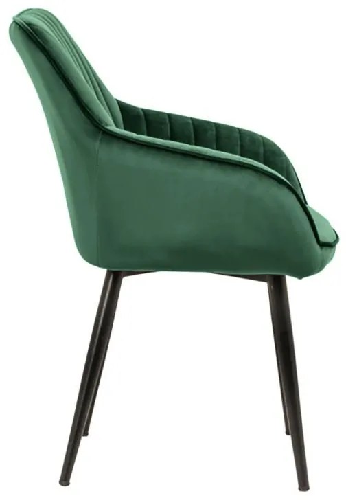 Dizajnová stolička Esmeralda, zelená