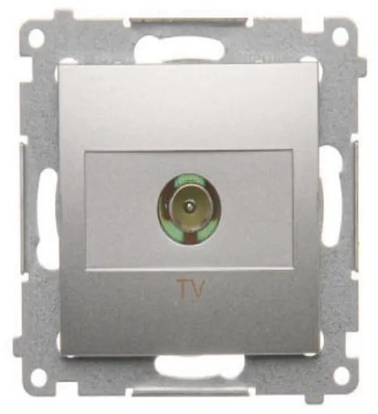 DAK1/43 R-TV anténna zásuvka strieborný mat