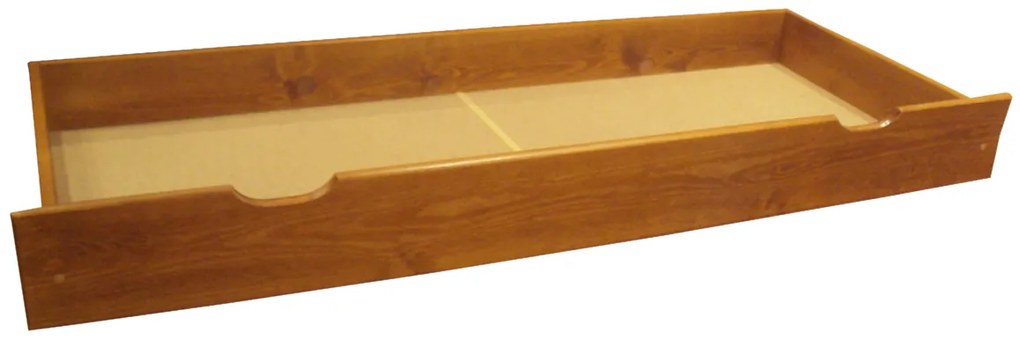 Zásuvka pod posteľ - 57 x 100 cm - pod 1/2 posteľe, jelša-lak