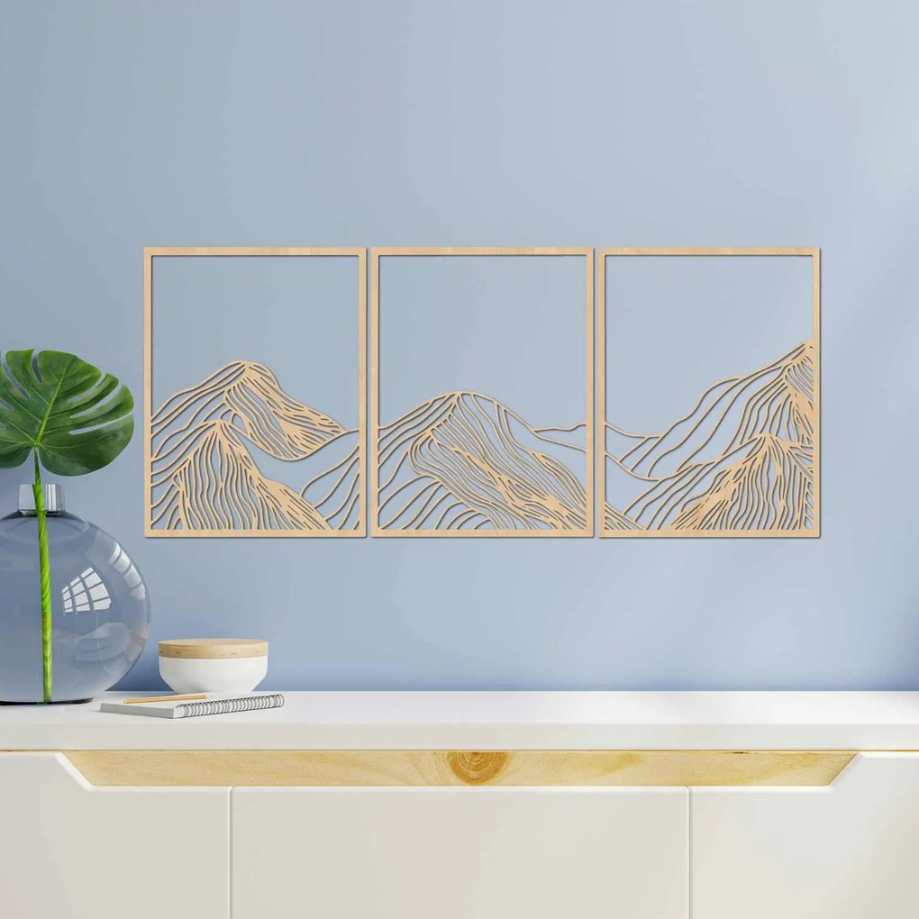 Hory elegantná drevená dekorácia | MAUTANIS: HDF - Javor 80 x 35 cm 4488-99795 HDF0478