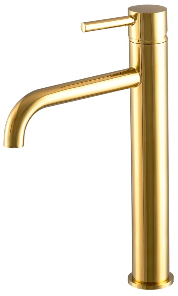 Gamma Roy, vysoká umývadlová batéria h-300, zlatá lesklá, GMA-BRYUW-GD