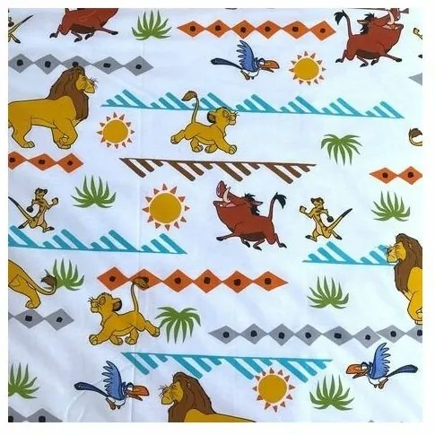 Jerry Fabrics Bavlnené obliečky Leví Kráľ Africa, 140 x 200 cm, 70 x 90 cm