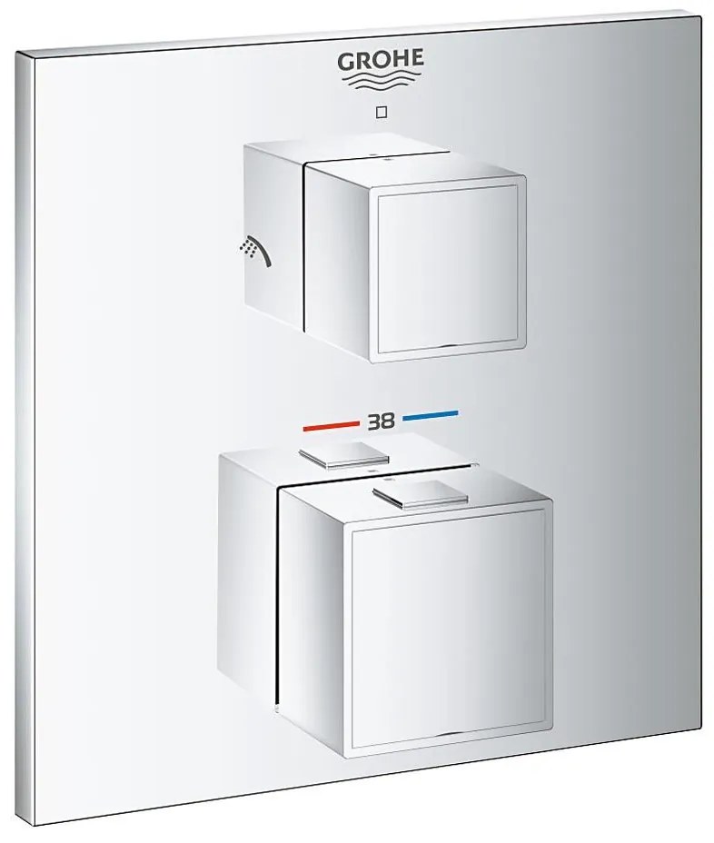GROHE 24154000 - Termostatická batéria GROHTHERM CUBE lesklý chróm
