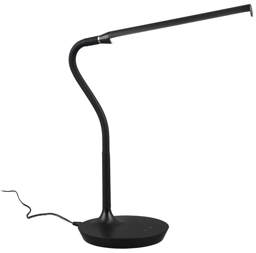 Čierna LED stolová lampa (výška 38 cm) Toro – Trio
