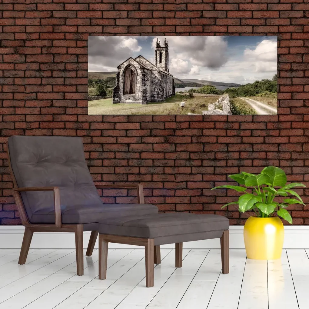 Obraz - Írsky kostol (120x50 cm)