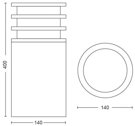 PHILIPS HUE Vonkajšie stojacie LED inteligentné svietidlo HUE LUCCA, 9,5 W, teplá biela, hranaté, šedé, IP44