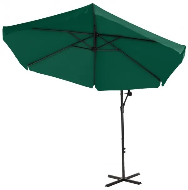 ShopJK ZÁHRADNÝ SLNEČNÍK 350 CM BÉŽOVÝ