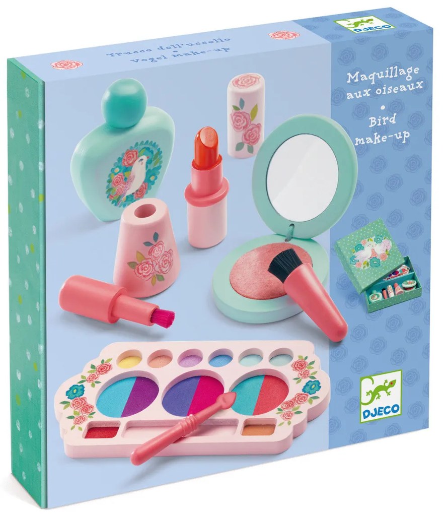 Drevená mejkap súprava pre dievčatá