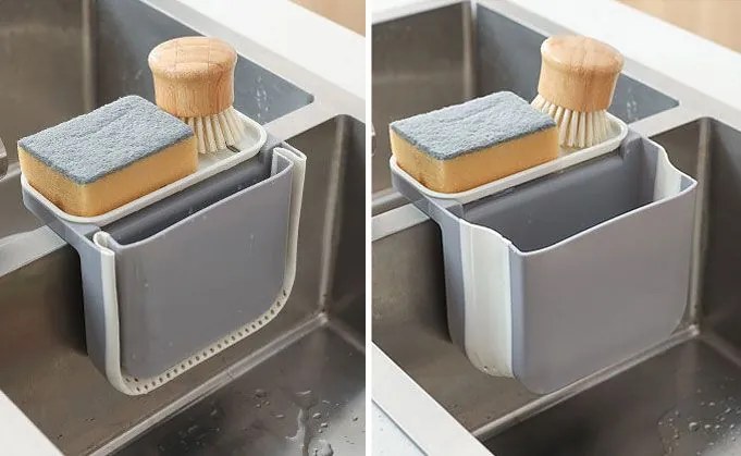 Tutumi Tutumi, organizér do kuchynského drezu, biela-šedá, HOM-03202