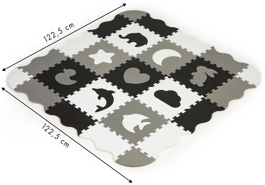 WELLHOX Hracia penová podložka pre deti "zvieratká a tvary"