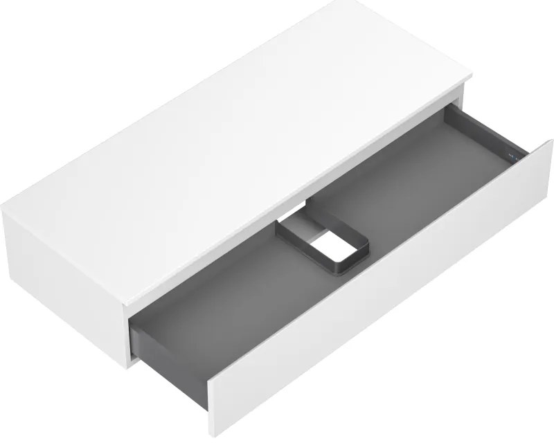 Mexen Orio, kúpeľňová skrinka 120 cm s hornou časťou, 1 zásuvka, biela matná, 91A10-12023-1-BFC01