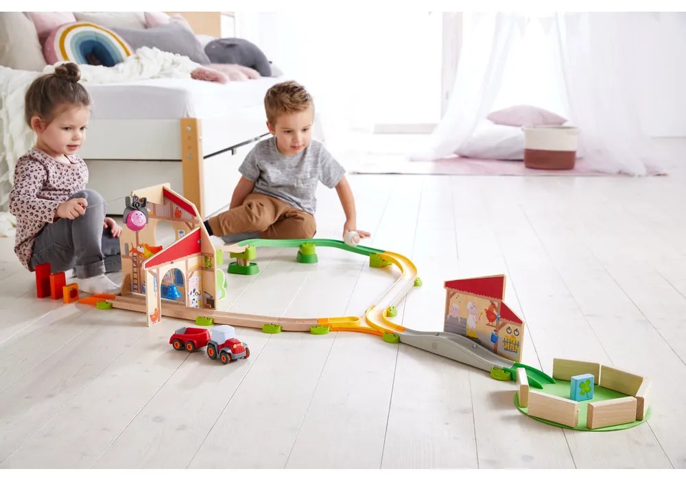 Guľôčková dráha Kullerbü – Farmárska dráha so zvukom - 48 ks