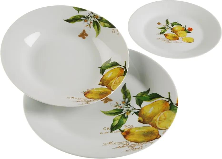 18-dielny set tanierov z porcelánu Versa Lemon
